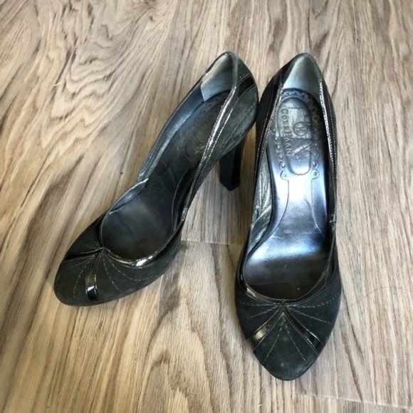 Cole Haan suede‎ leather 3” heel pumps - Picture 1 of 6